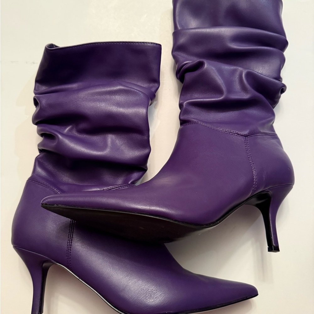 Marc Fisher Purple Heeled Boots